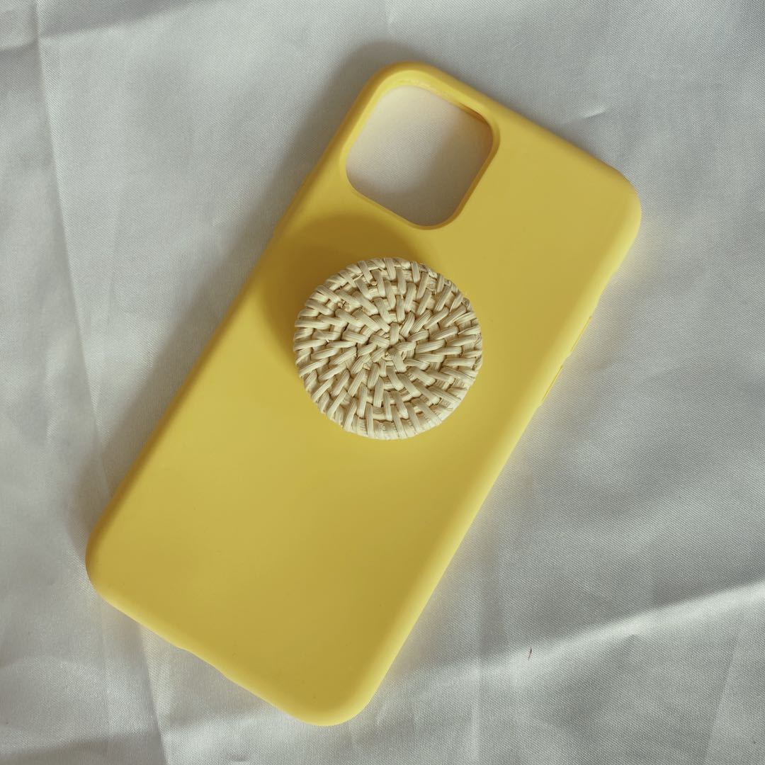 Bamboo Woven Telescopic Mobile Phone Folding Stand Gift