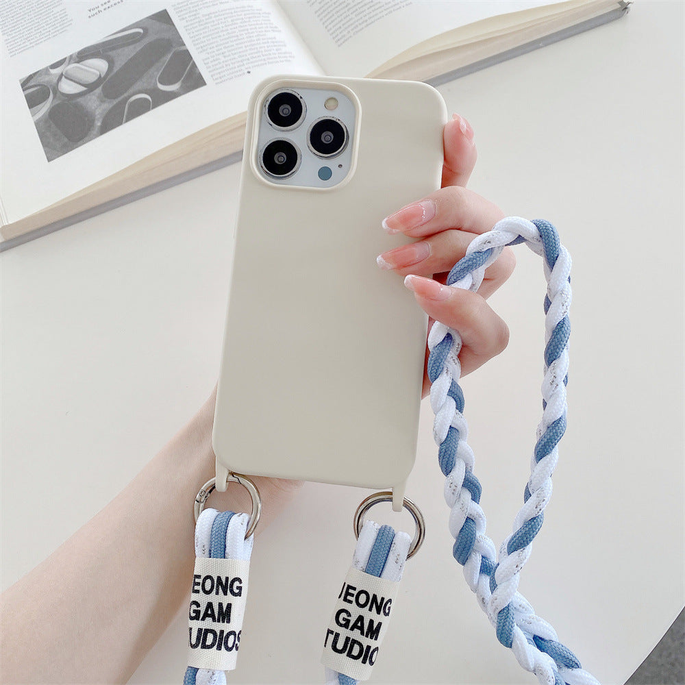 Back Woven Cross-body Lanyard Backer-card Accessories Phone