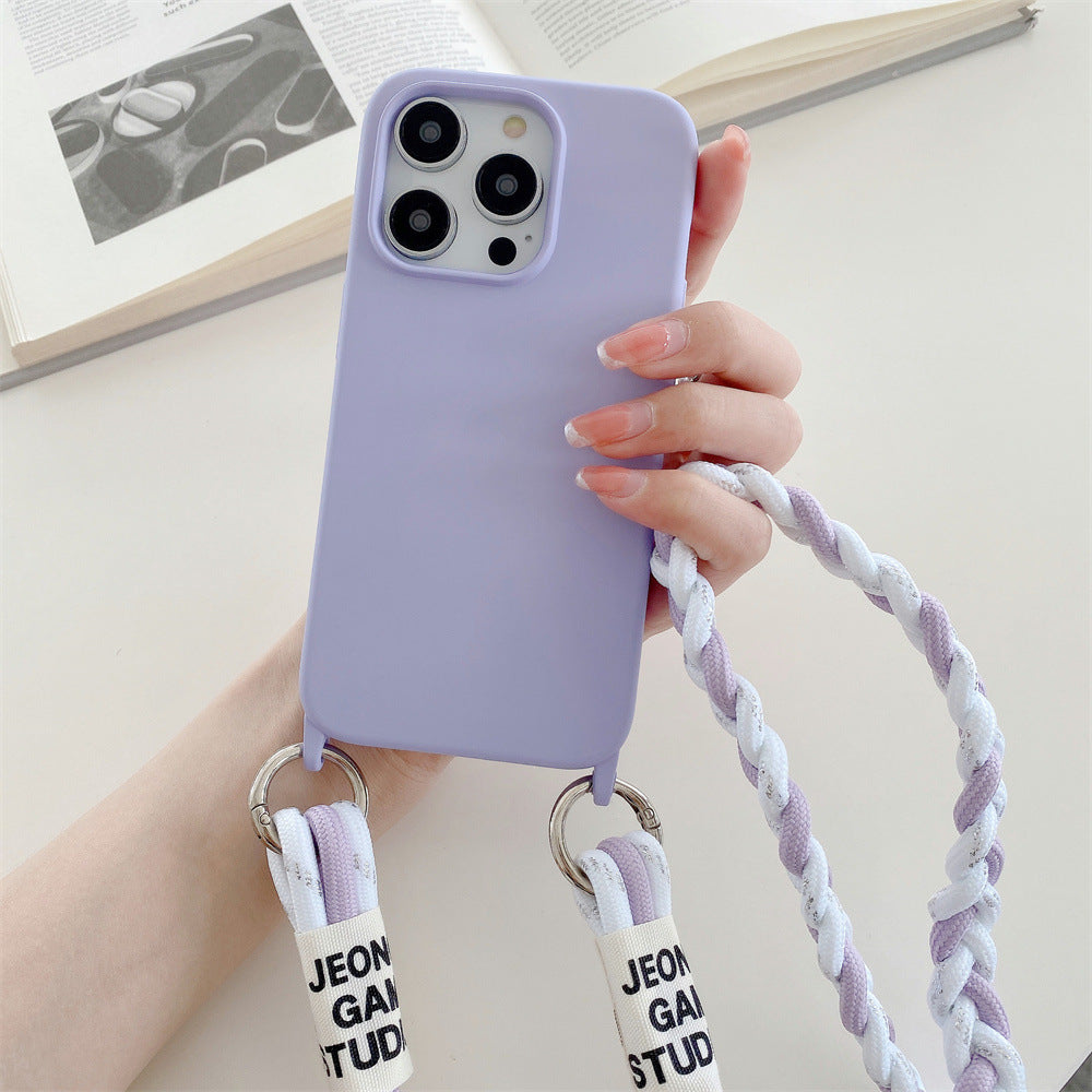 Back Woven Cross-body Lanyard Backer-card Accessories Phone
