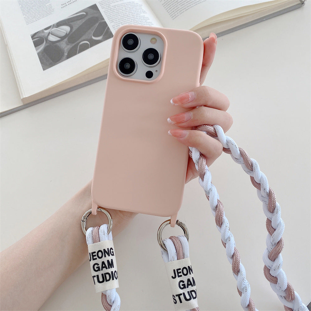 Back Woven Cross-body Lanyard Backer-card Accessories Phone