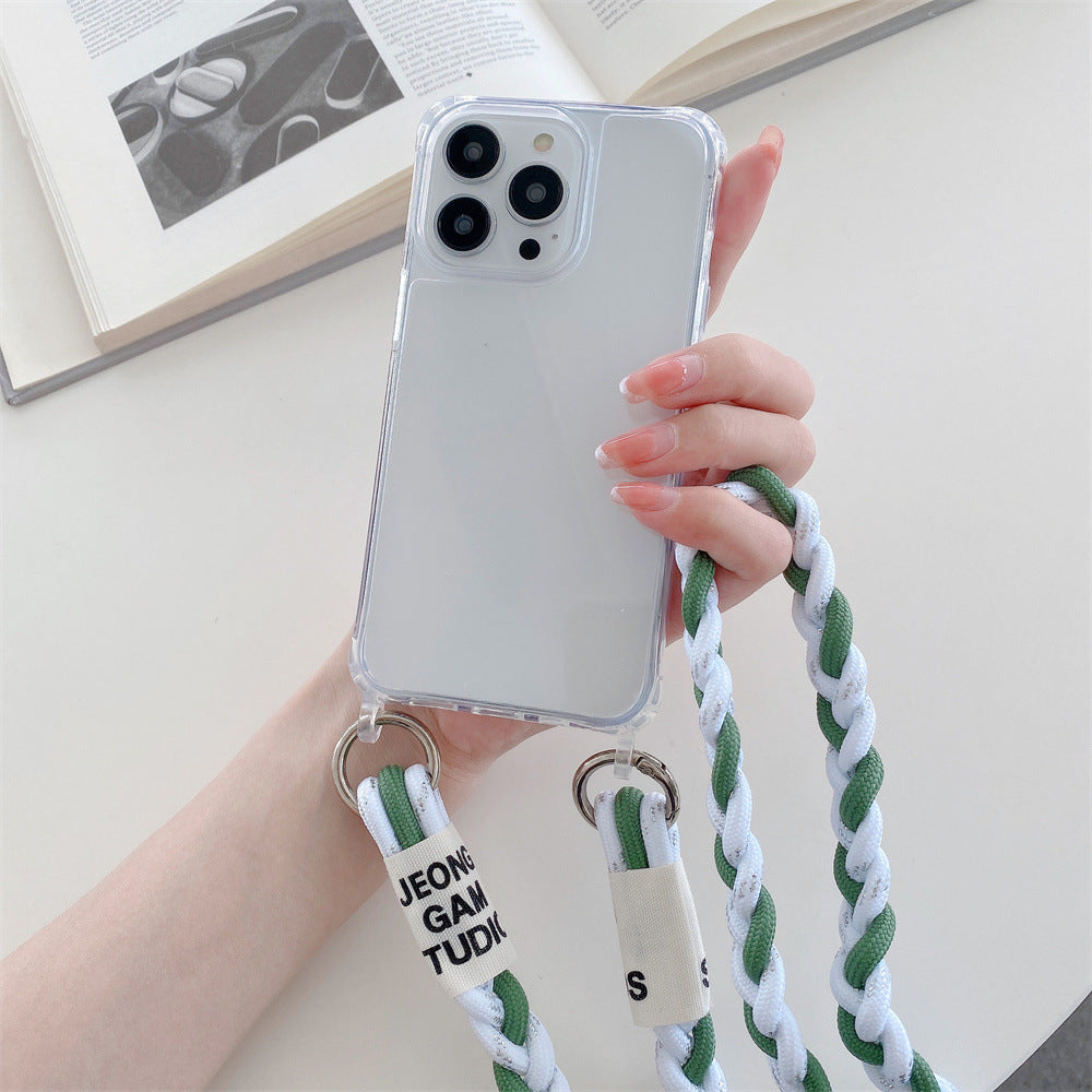 Back Woven Cross-body Lanyard Backer-card Accessories Phone