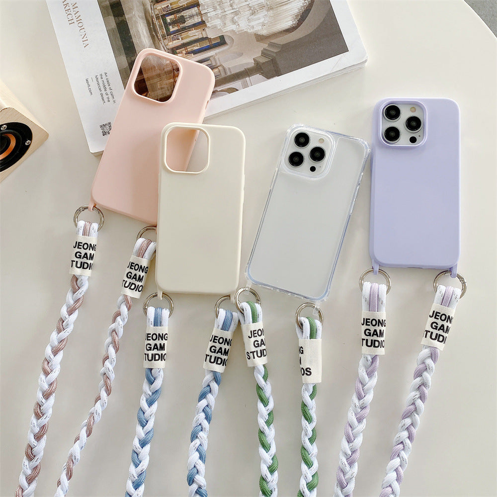 Back Woven Cross-body Lanyard Backer-card Accessories Phone